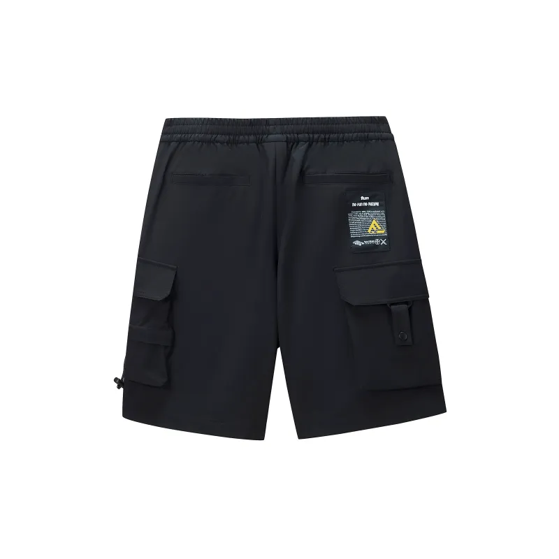 FUN Cargo Shorts Unisex Black-1