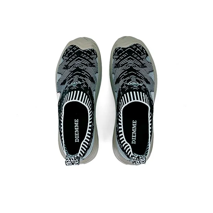 DIEMME Running Shoes Men Low Top Black Gray White-2