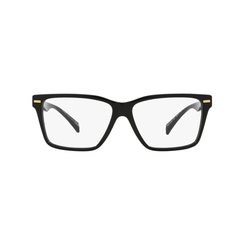 VERSACE Plate Frame Irregular Shape Eyeglass Frames Women's Black-0
