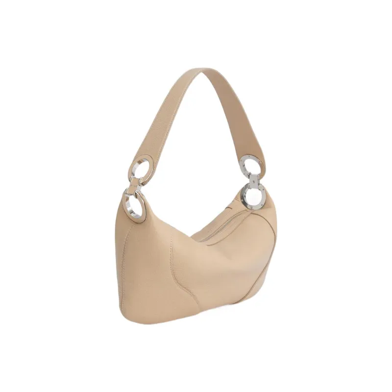 By Far Amira Cow Leather Handbag, Shoulder Bag Women's Light Umber-1