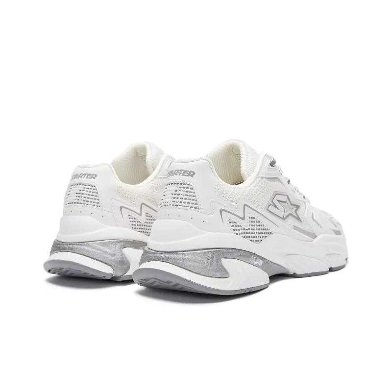 STARTER Cushioned Wear-Resistant Breathable Lightweight Low-Top Casual Running Shoes Women's Snowball White-3