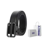 Silver and Black Buckle Coffee Belt Gift Box Sets