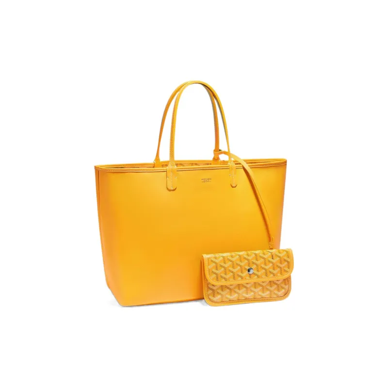 GOYARD Anjou Canvas With Leather Tote Shopping Bag Shoulder Bags Handbags Small Size Unisex 11 Colors-63
