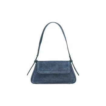 ZARA Denim Shoulder Bag Handbag Shoulder Bag Women's Blue
