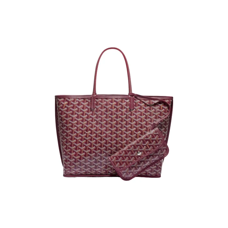 GOYARD Anjou Canvas With Leather Tote Shopping Bag Shoulder Bags Handbags Small Size Unisex 11 Colors-36