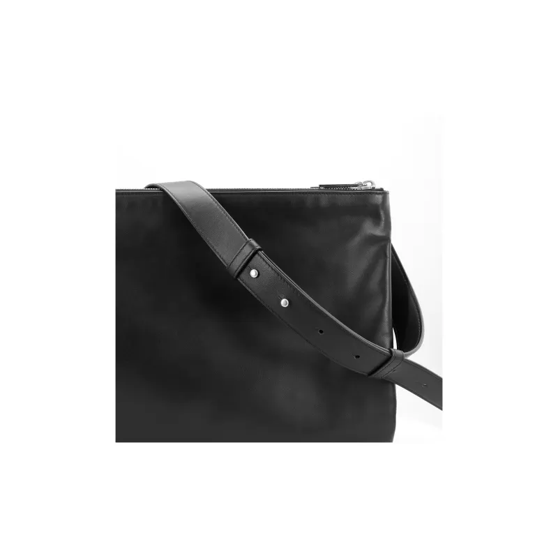 Bottega Veneta Leather Shoulder Bag Crossbody Bag Regular Men's Black-4