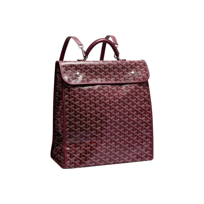 GOYARD Canvas With Calfskin Handbag Backpack Medium Size Unisex 11 Colors-48