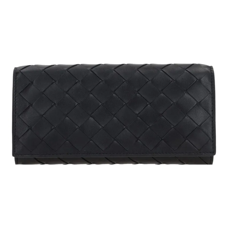 Bottega Veneta Intrecciato Large Flap Wallet-0