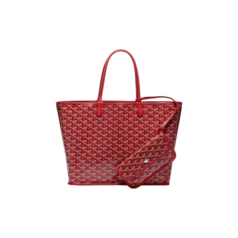 GOYARD Anjou Canvas With Leather Tote Shopping Bag Shoulder Bags Handbags Small Size Unisex 11 Colors-8