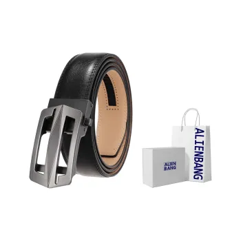ALIEN BANG Cow Leather Leather Belts Men's 3.5CM