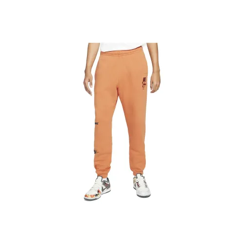 Nike Knitted Sweatpants Men Orange