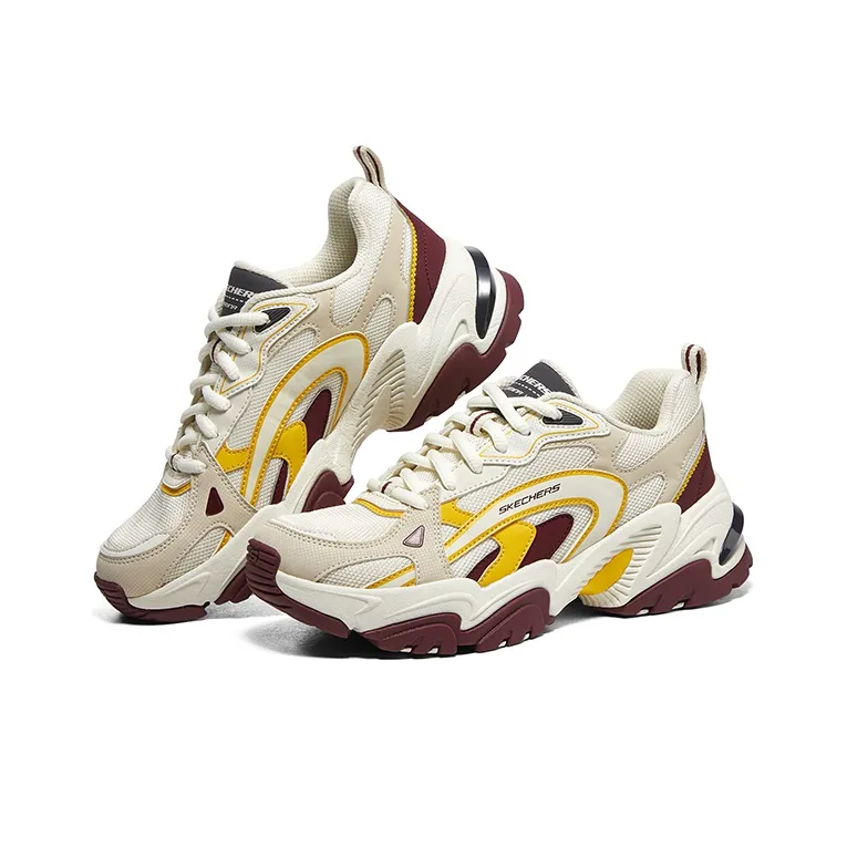 Skechers Stamina V2 'Beige Burgundy' Women's-3