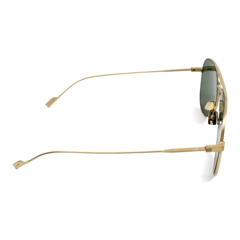 SAINT LAURENT Alloy Aviator Sunglasses Men's Green-2