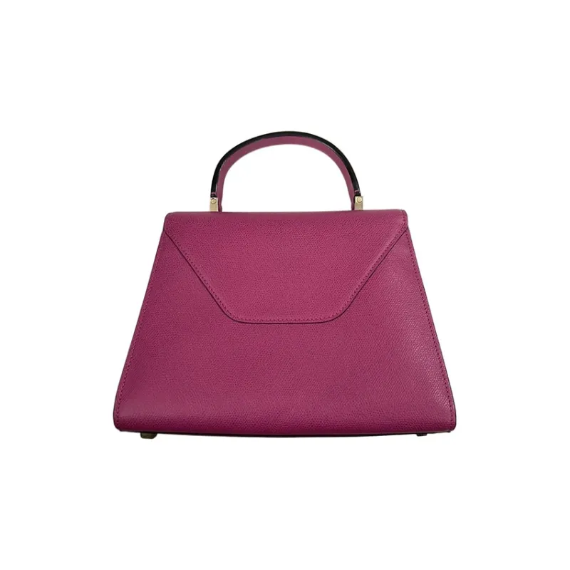 Valextra Iside Calfskin Shoulder Bag Crossbody Bag Handbag Medium Size Women's Fuchsia-1