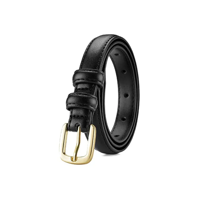 FREE RABBITⅡ Fashion Versatile Jeans Belt Minimalist Style Compatible With Suit Trouser Width 1.8cm Women's-1