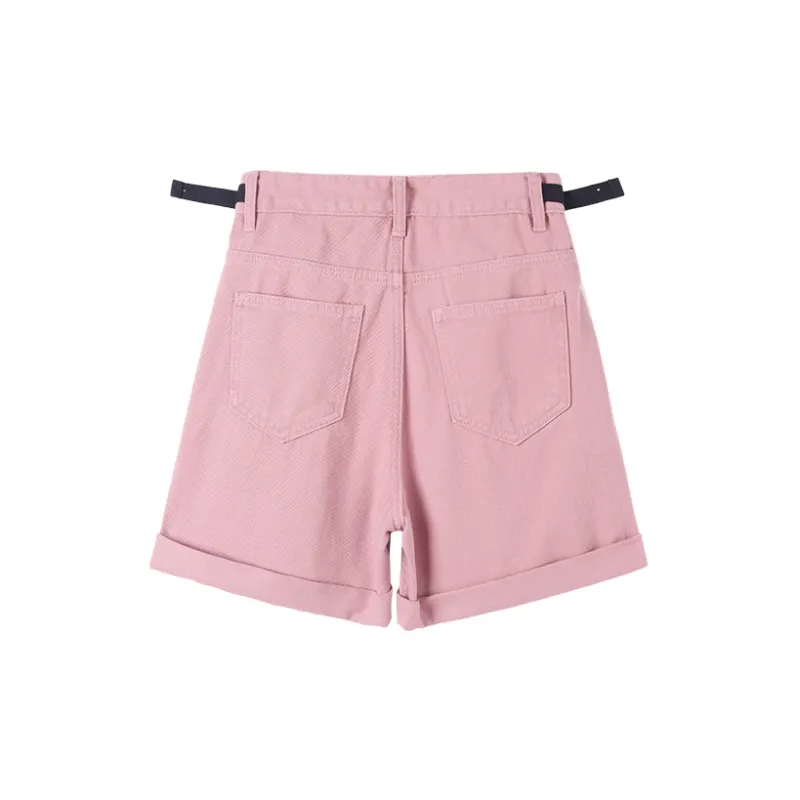 HIPPIEMISS Denim Shorts Women's Pink-1