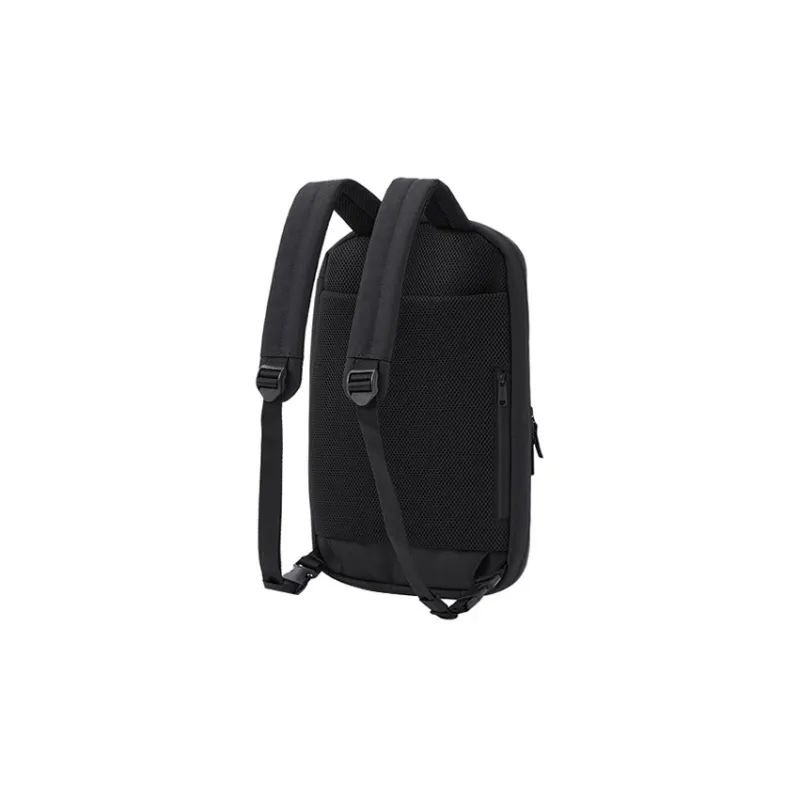 UNIQLO Polyester Polyester Crossbody Bag Backpack Laptop Bag Regular Unisex Black-2