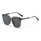 Transparent Green Frame with Gray Lens