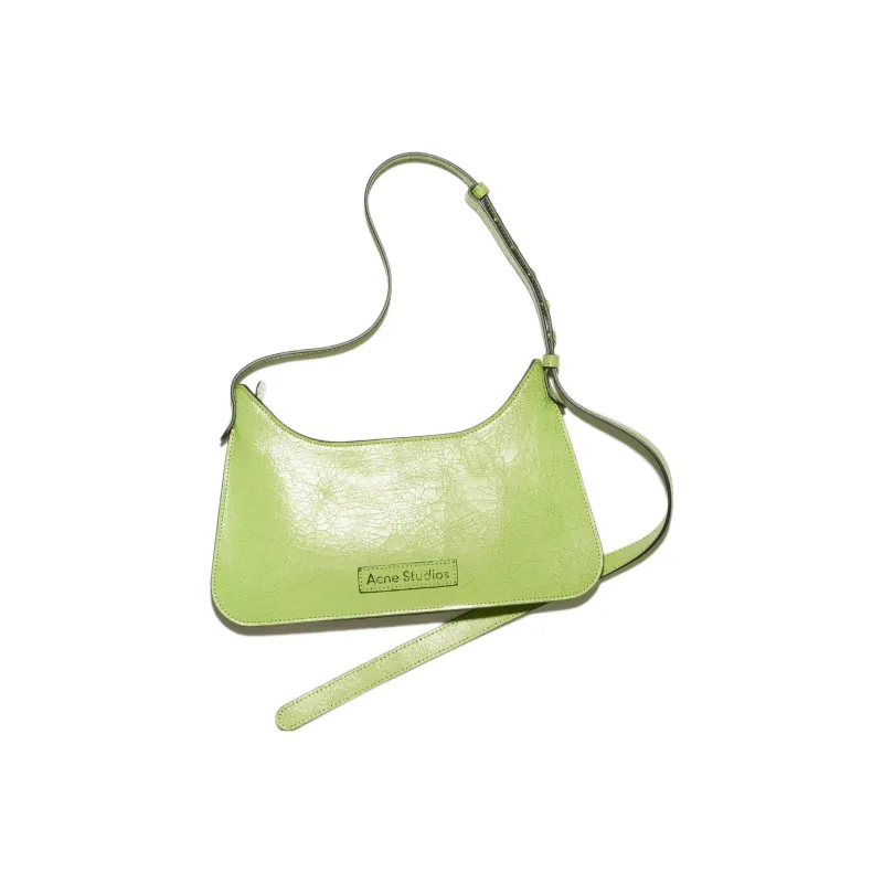 Acne Studios Cow Leather Handbag, Shoulder Bag Women's Green-0