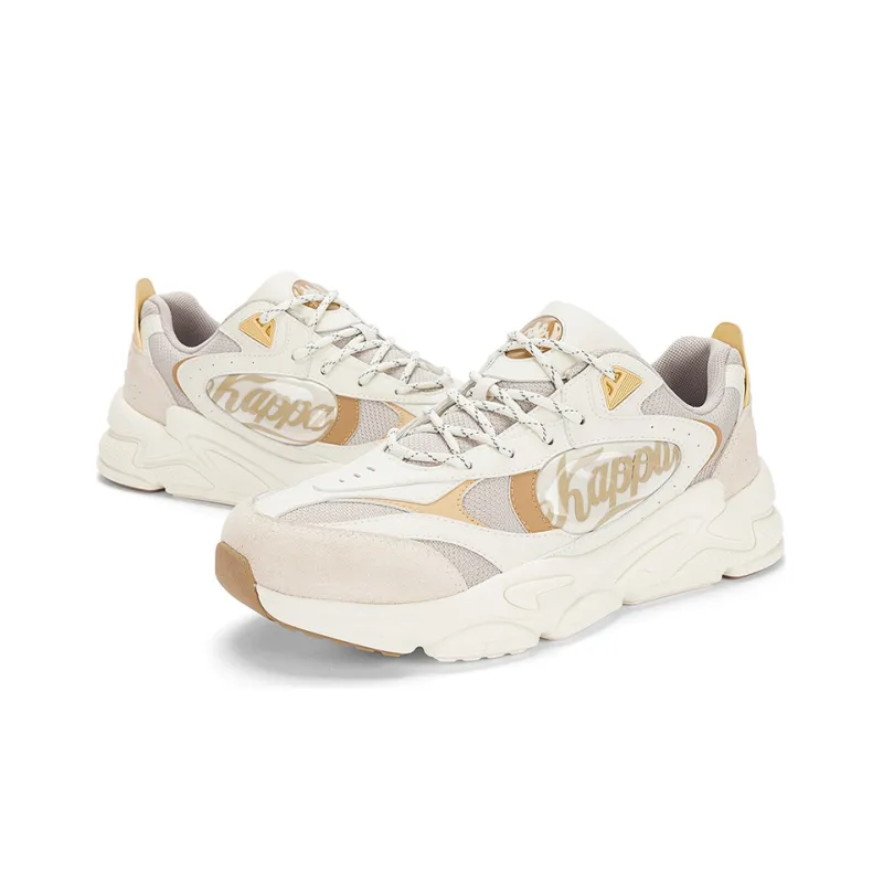 Kappa Low-Top Sports Casual Shoes Unisex White Gray-3