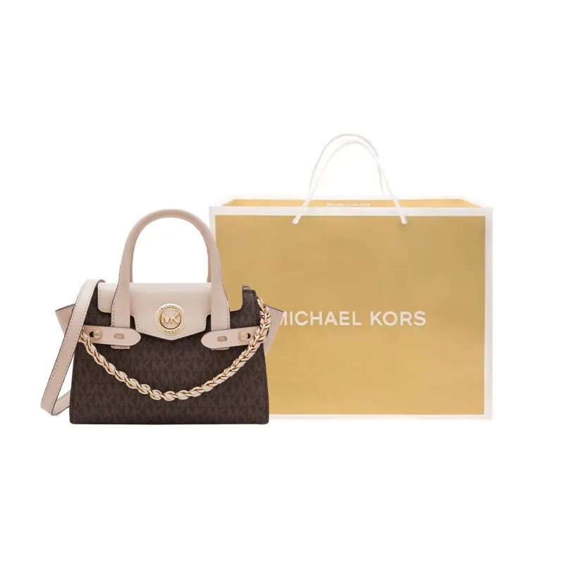 MICHAEL KORS Carmen Artificial Leather Shoulder Bag Crossbody Bag Handbag Extra Small Women's Pink-6