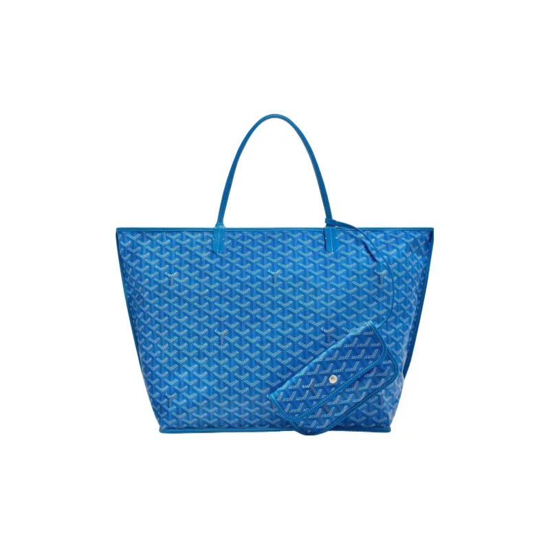 GOYARD Anjou Canvas With Leather Tote Shopping Bag Shoulder Bags Handbags Large Size Unisex 11 Colors-43