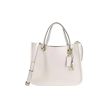 COACH Leather Shoulder Bag Tote Bag Portable Crossbody Bag Shoulder Bag Women's White