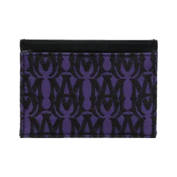 AMIRI Cow Leather Card Clip Card Holder Men's Purple