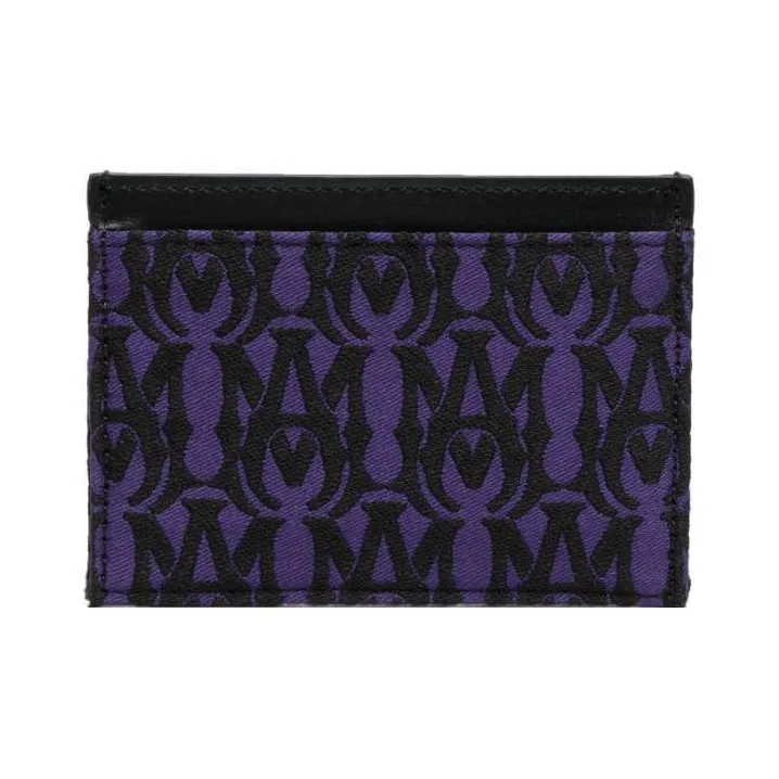 AMIRI Cow Leather Card Clip Card Holder Men's Purple-0