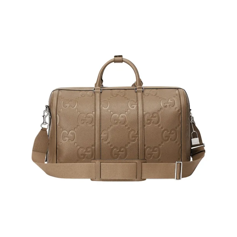 GUCCI Leather Handbag Shoulder Bag Crossbody Bag Travel Bag Small Size Women's Taupe-4