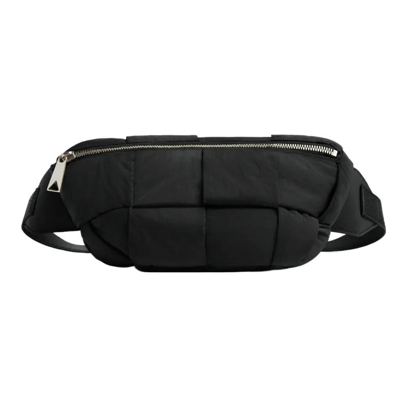 Bottega Veneta Cassette Bumbag Intreccio Black-0