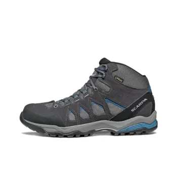 SCARPA Moraine Mulin Slip-Resistant Water-Resistant Lightweight Mid-Top Outdoor Shoes Men's Blue Gray