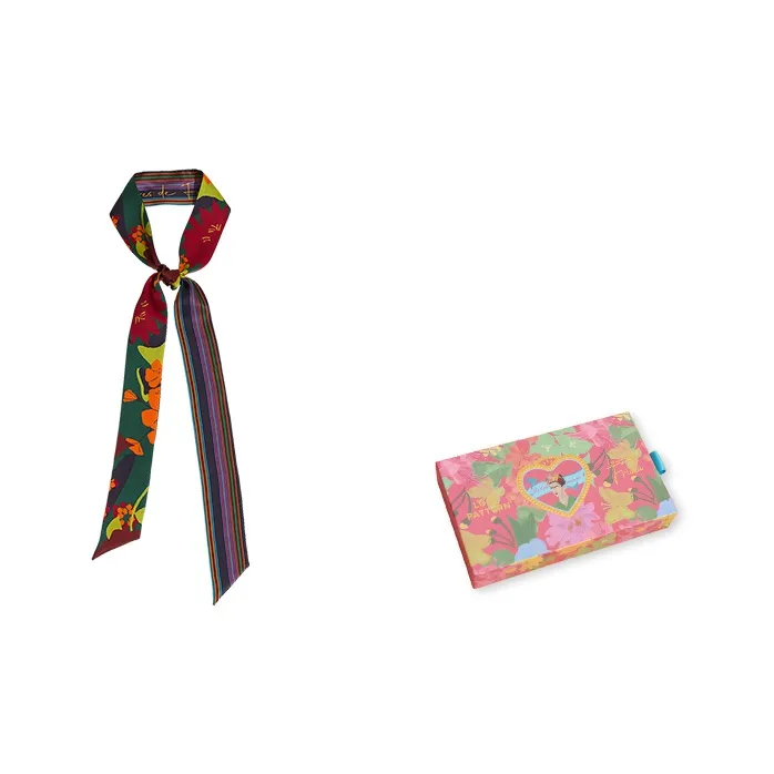 LOST PATTERN Silk Scarves Unisex-0