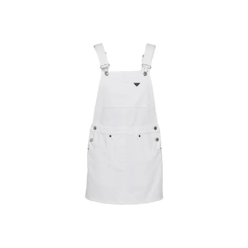 PRADA Sleeveless Dresses Women's White