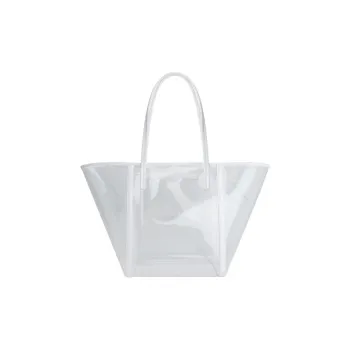 By Far PU Tote Bag Shopping Bag Shoulder Bag Handbag Regular Women's White