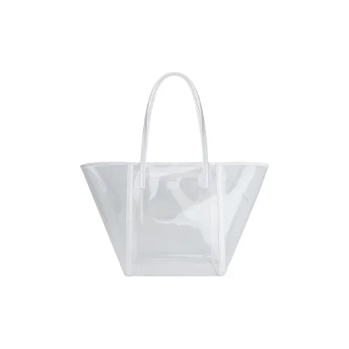 By Far PU Tote Bag Shopping Bag Shoulder Bag Handbag Regular Women's White
