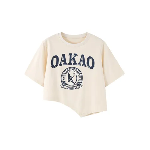 OAKAO Crop Tops Women's Off White