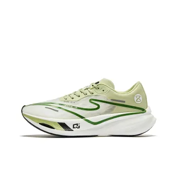 Erke Zhijing 1.0 Cushioned Slip Resistant Abrasion Resistant Low Top Marathon Running Shoes Men's Green Grape Color