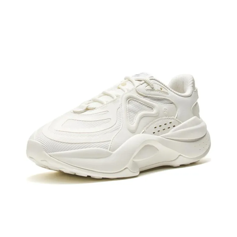 XTEP Star X Lightweight And Wear resistant Low Top Sports Casual Shoes Men's White-1