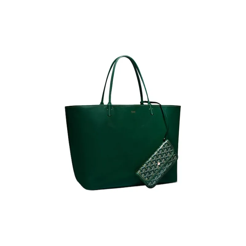 GOYARD Anjou Canvas With Leather Tote Shopping Bag Shoulder Bags Handbags Large Size Unisex 11 Colors-35