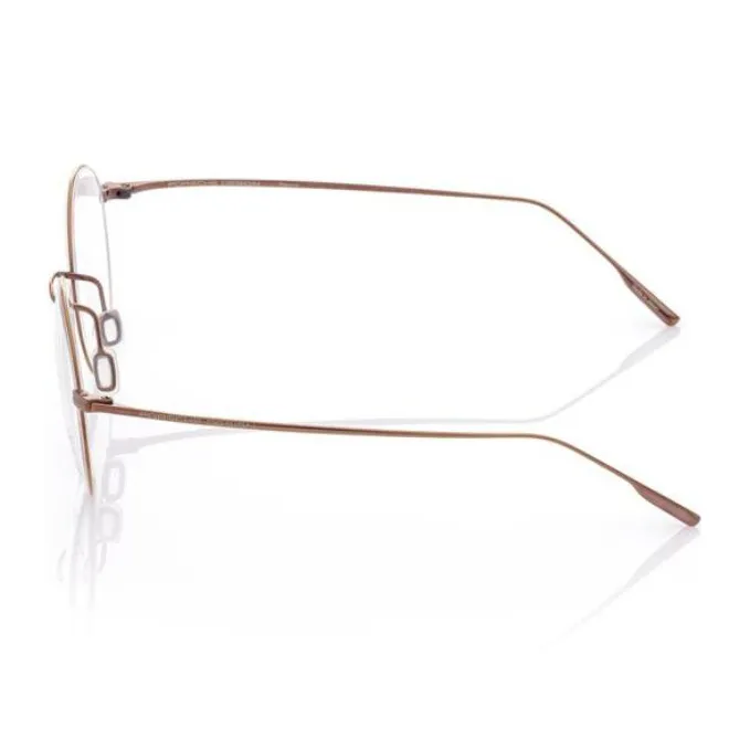 PORSCHE DESIGN Pure Titanium Round Eyeglass Frames Unisex Brown-2