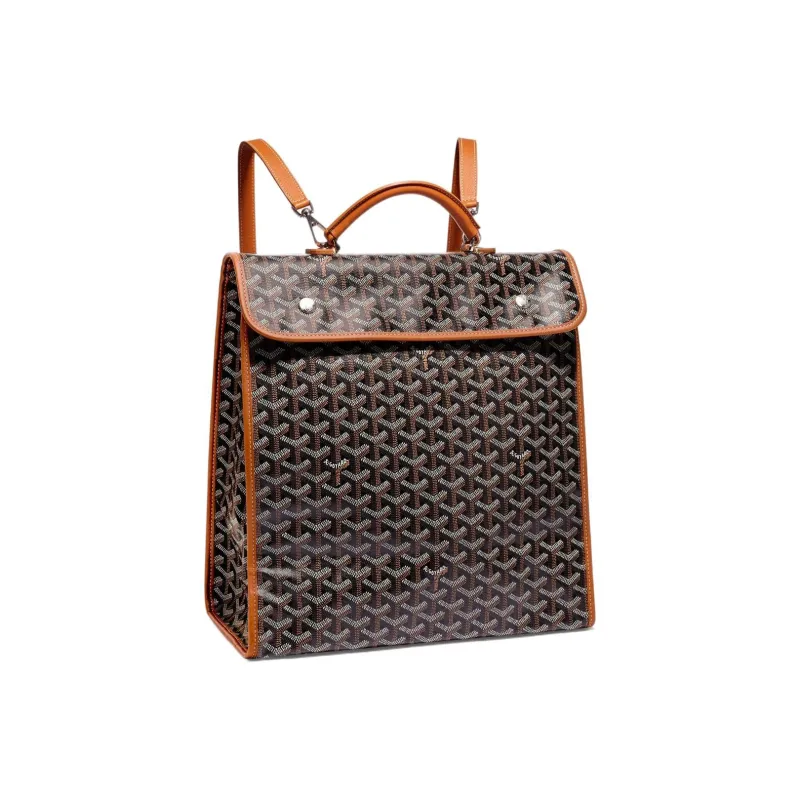 GOYARD Canvas With Calfskin Handbag Backpack Medium Size Unisex 11 Colors-12