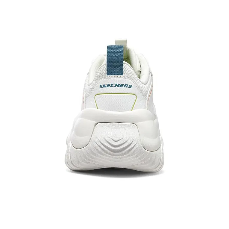 Skechers D'LITES Purple Bear Anti Slip Wear Resistant Low Top Running Shoes Women's White-4