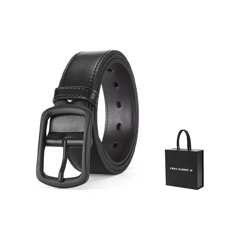 FREE RABBITⅡ Sun Style Buckle Belt For Young And Middle Aged Businessmen Casual Pants With Belt Width  3.8cm Unisex-0