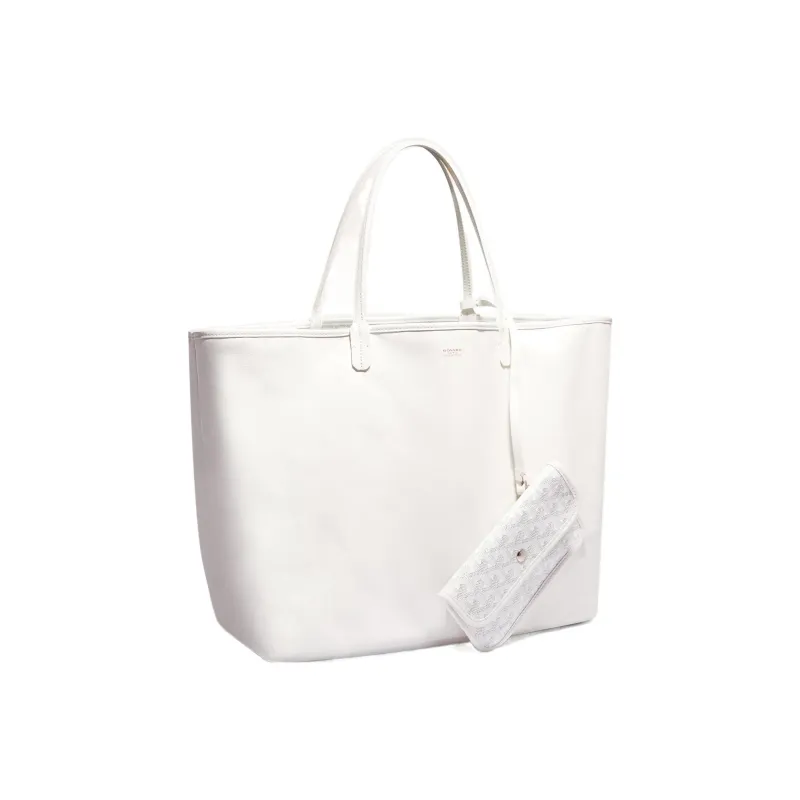 GOYARD Anjou Canvas With Leather Tote Shopping Bag Shoulder Bags Handbags Large Size Unisex 11 Colors-63