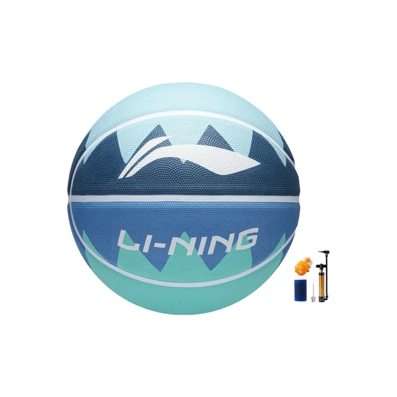 LiNing Rubber Basketball Blue Size 7 Training Unisex-0