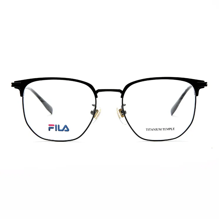 FILA Alloy Irregular Shape Eyeglass Frames Unisex Black Frame-7