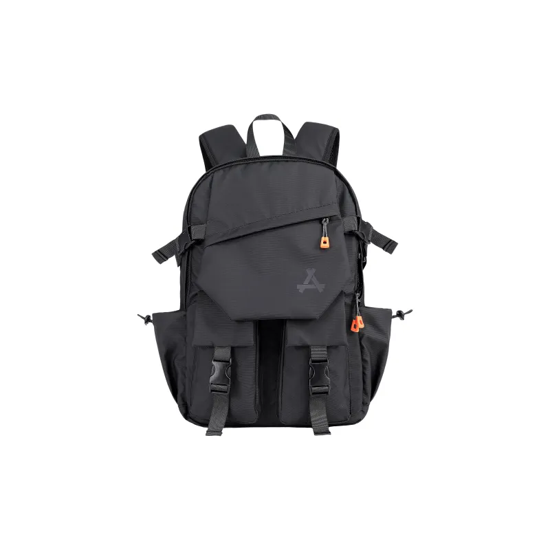 KONADCT Oxford/PU Backpack Large Size Unisex Black/Gray/White/Purple/Monogram/Coffee-0