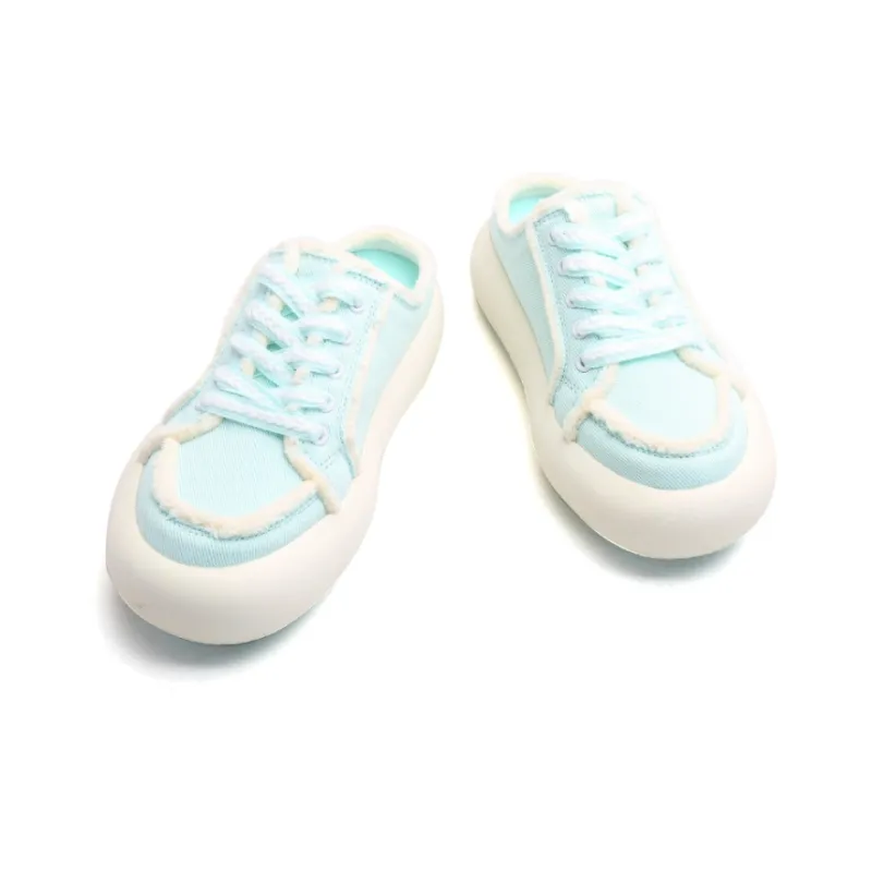 Jifffly Height Increasing Low-Top Skateboard Shoes Unisex Pale Blue-3