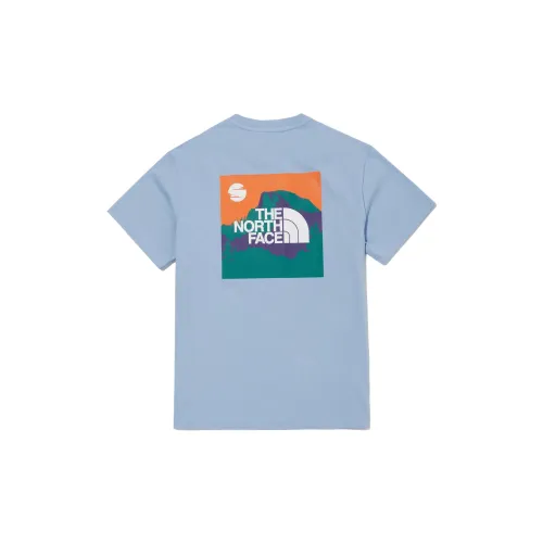 THE NORTH FACE T-Shirts Women's Peach Blue